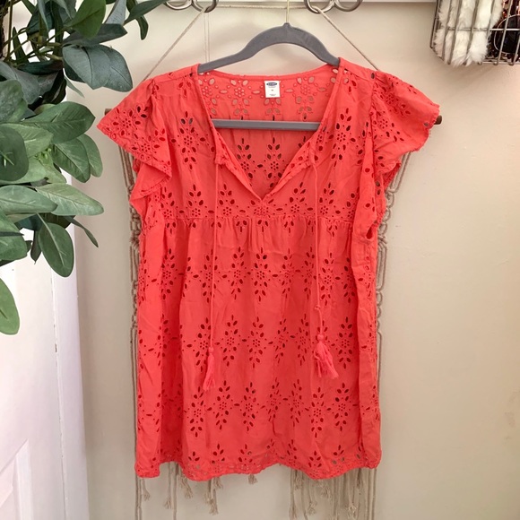 Old Navy Tops - Old Navy | Eyelet Blouse | Size M